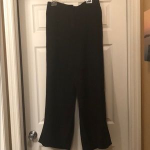 Black Linen Wide-Leg pants